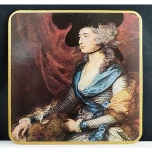 Vintage England Coasters Win-El-Ware Boxed Set of 5 Famous Painting Placemats